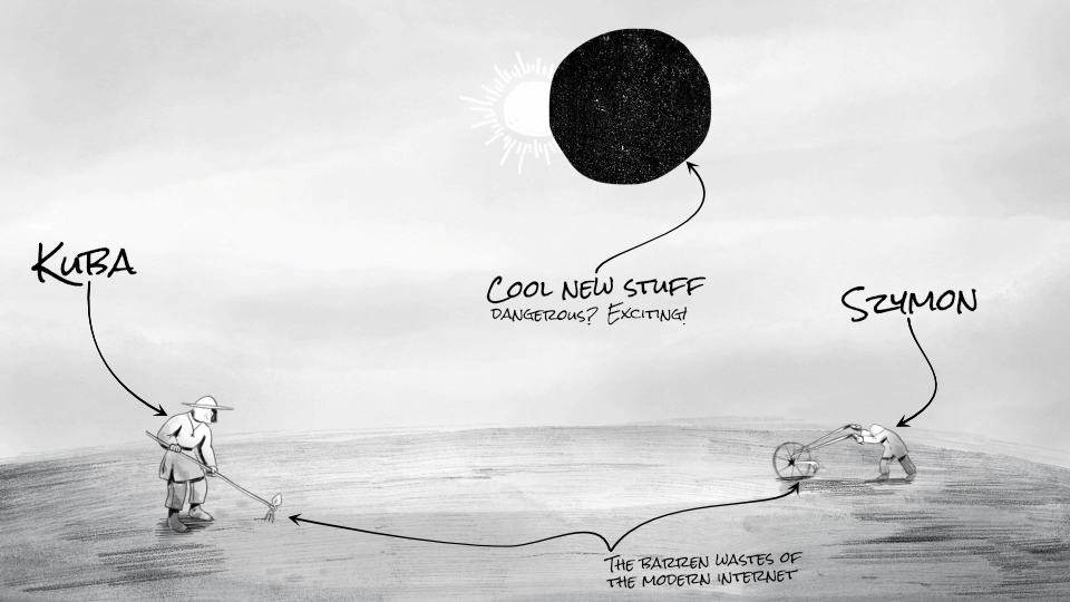 Nerd Sirens - Two toiling peasants exploring new possibilities